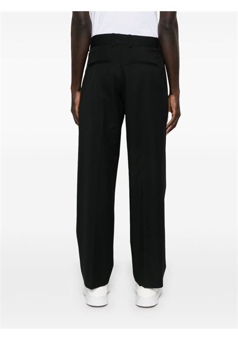Pantaloni con ricamo in nero Drôle De Monsieur - uomo DROLE DE MONSIEUR | PERMBP165PL127BL